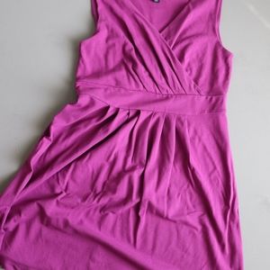 Lands End Fit and Flair Pink Dress - PM 10-12